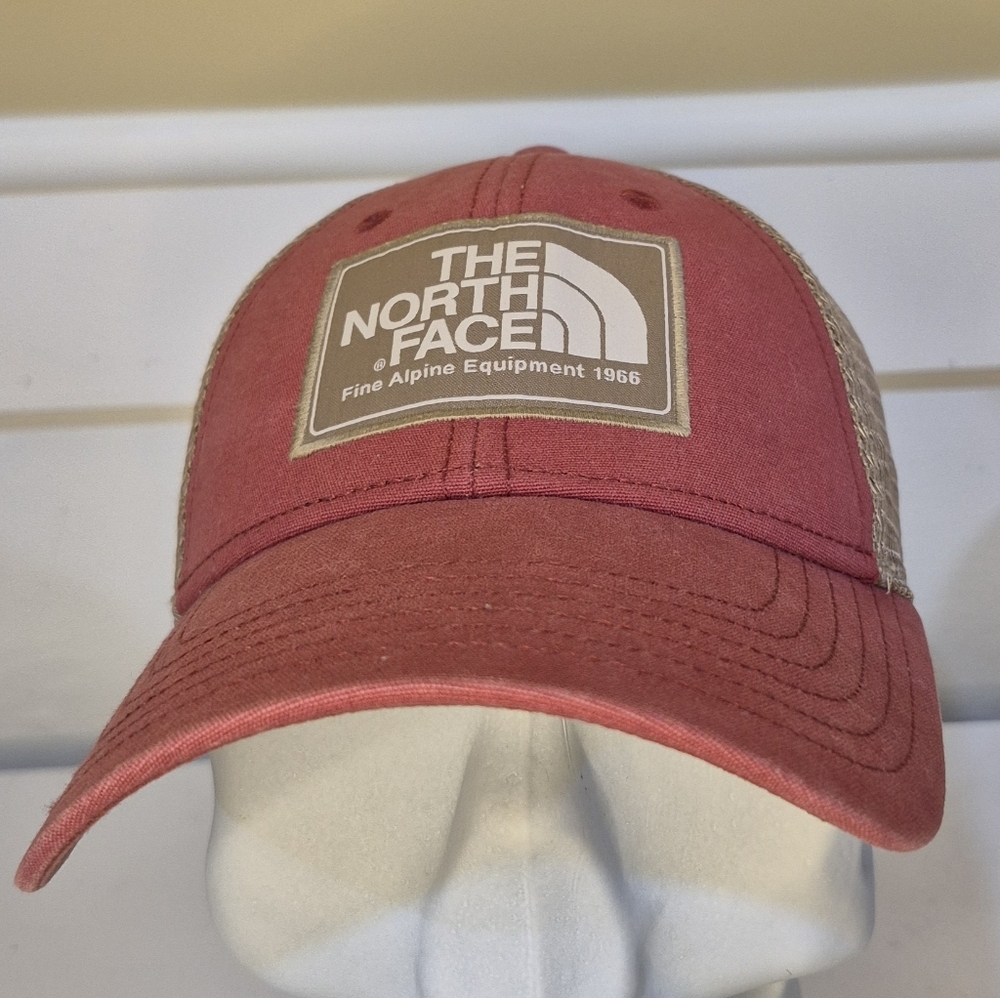 The North Face Red and Brown Cap 2094 - Picture 3 of 7